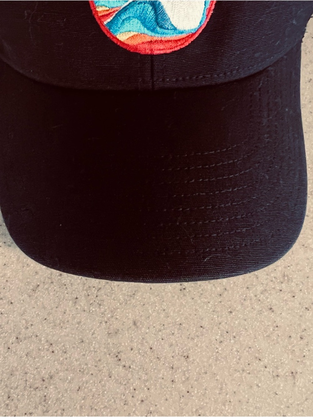 Patagonia Stained Glass Trucker Snap Back Hat Black - Picture 3 of 5
